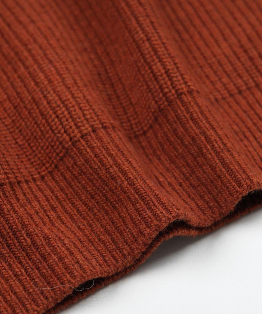FRIZMWORKS Patch Round Pullover Knit _ Brick