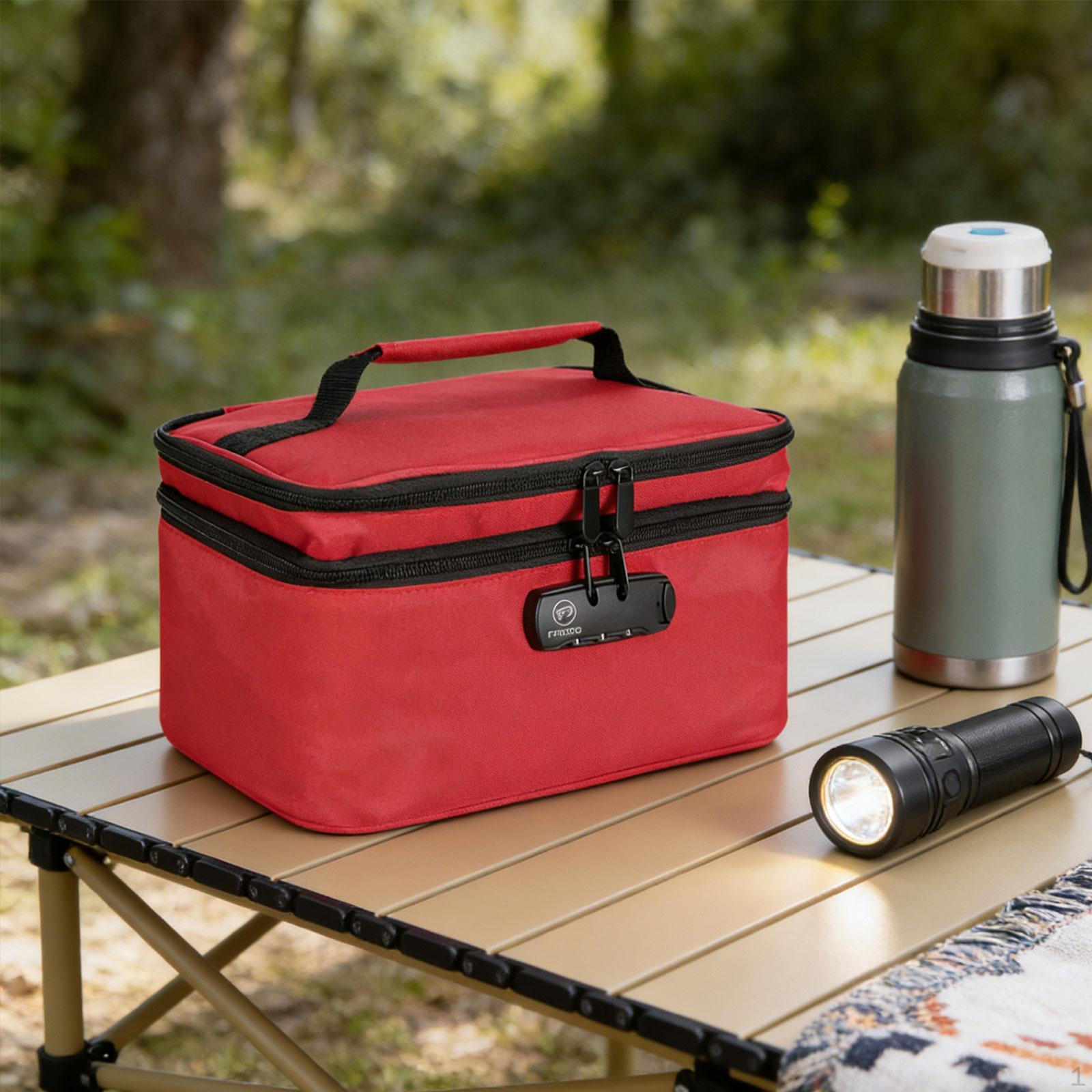 

Family First Aid Medical Box Storage Organizer Case Bin Dustproof 2 Tier for червоний