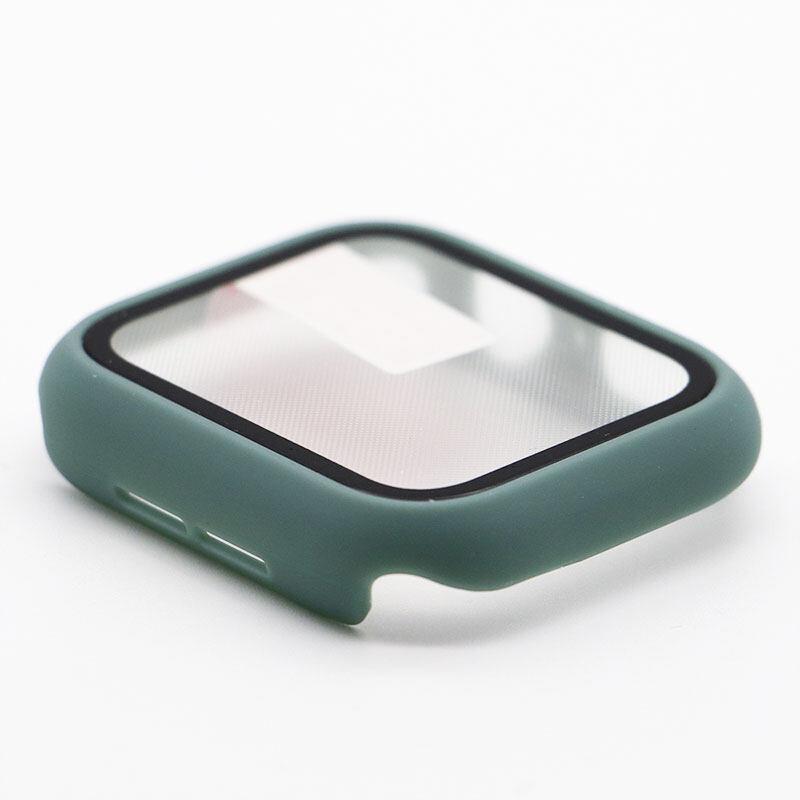 Tempered Glass+Cover PC bumper Screen Protector Case For Apple Watch Series 9 8 7 6 5 4 3 iWatch 45mm 41mm 44mm 40mm 42mm 38mm