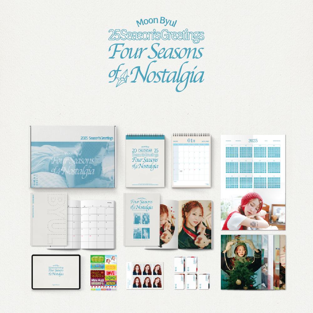 

Предварительный заказ MOON BYUL 2025 Сезонные поздравления Четыре сезона ностальгии и POB