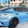For Kia Stinger 2018- ABS Car Rearview Side Mirror Cover Cap Window Louver Shutter Cover Exterior Door Trim Adhesive Sticker