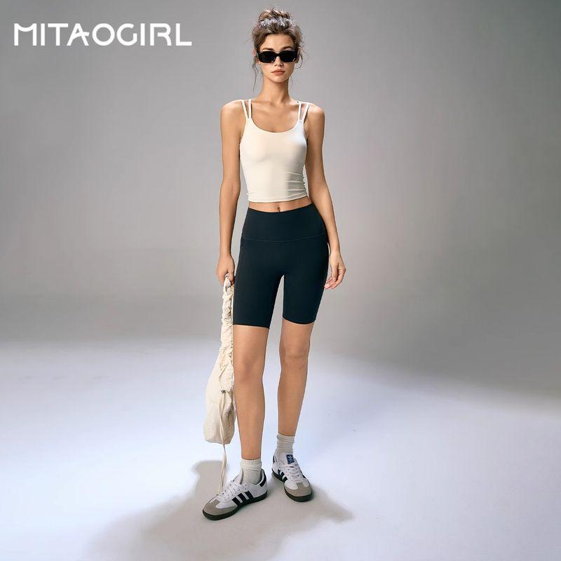 Mitaogirl Kendall Sports Vest Women's Spaghetti Strap Beauty Back Yoga Clothes Running Shockproof Sling Fitness Clothes Summer