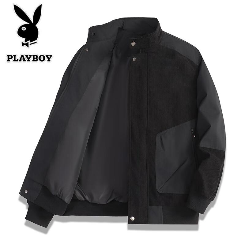 PLAYBOY Men's Spring Autumn American Style Windproof Casual Loose Jacket