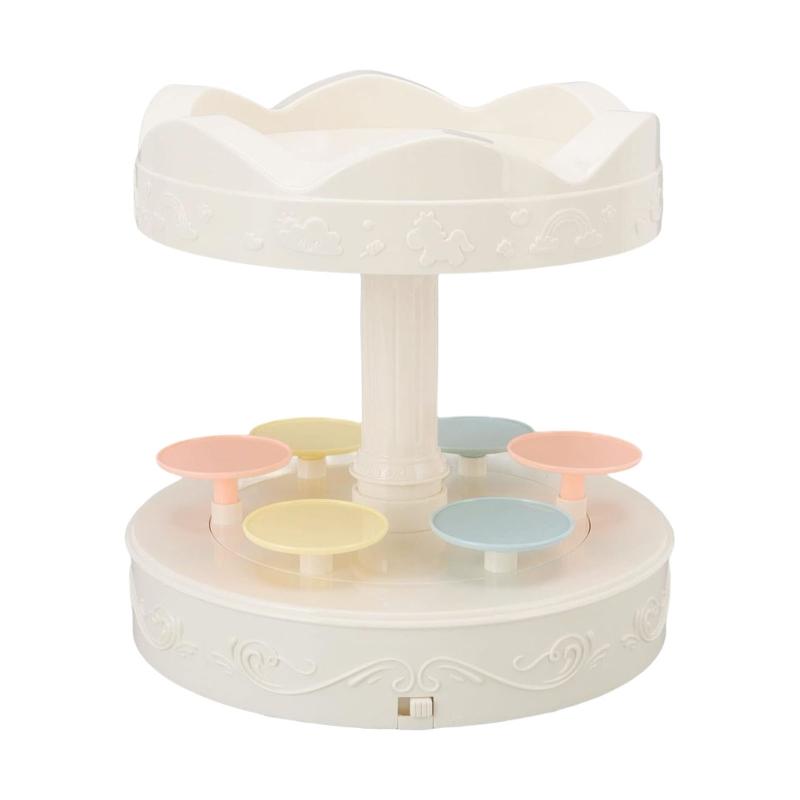 

Double Layer Rotating Cake Cupcakes Carousel Stand With 6 Small Trays For Event Catering Bakeries Home Celebration 1