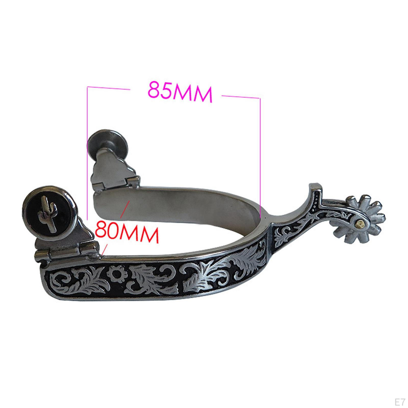 2 антикоррозийных шпоры в западном стиле для оборудования для соревнований Women Silver — фото 4