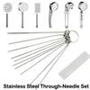 0.4-1.6mm Stainless Steel Needle Brushes Set Welding Torch Through-Needle  for Bathroom