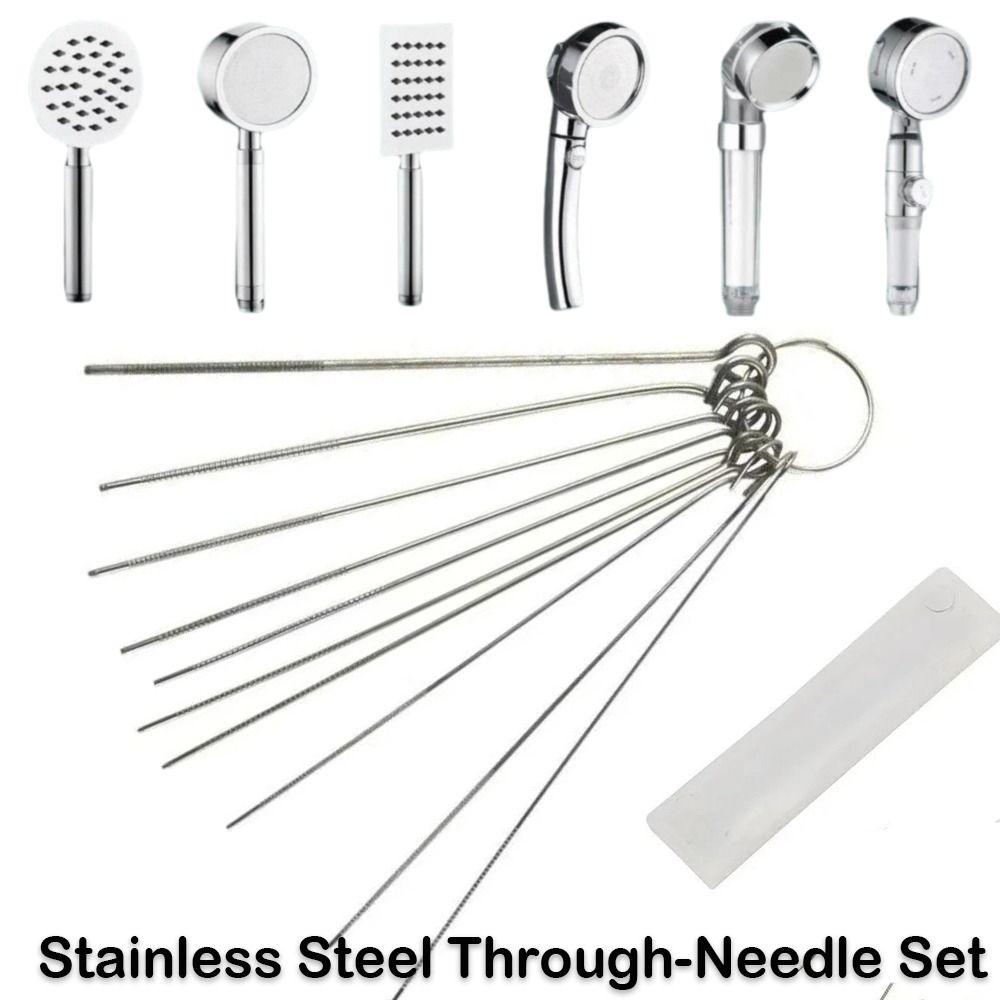 0.4-1.6mm Stainless Steel Needle Brushes Set Welding Torch Through-Needle  for Bathroom