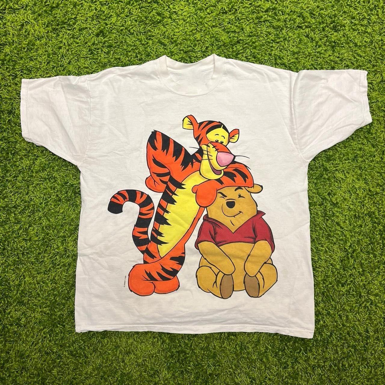 Retro Pooh and Tigger Cartoon Unisex T-shirt S-5XL XL
