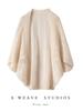 Women's Pure Cashmere Neck Protection Shawl Scarf Cape