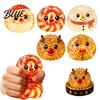 Dumpling Fidget Toy 1/2/3/4Pcs Christmas Stress Relief Toy Santa Snowman Reindeer Gingerbread Lollipop Adults Balls Squeeze Steamed Bun for
