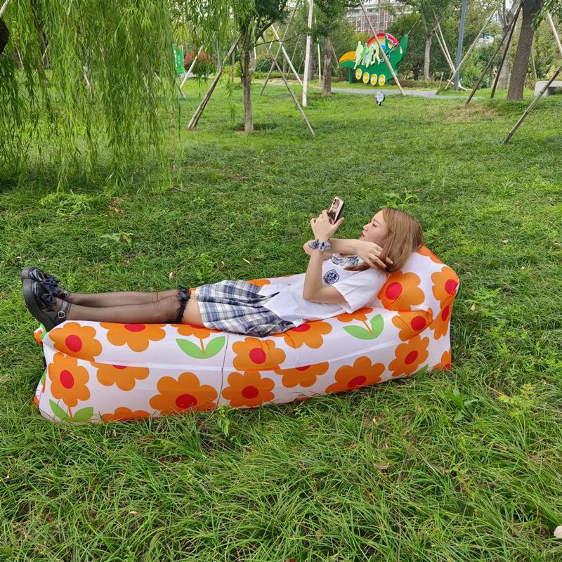 Productos de tendencia al aire libre, sofá cama inflable rápido, bolsa de dormir de buena calidad, bolsa de aire inflable, bolsa perezosa, sofá de playa 240*70cm