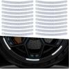20PCS Car Wheel Stripe Reflective Stickers, Anti-Scratch Rim Decals for Vehicles, Night Safety Warning Tape Decal, Car Wheel Decorative Stripe