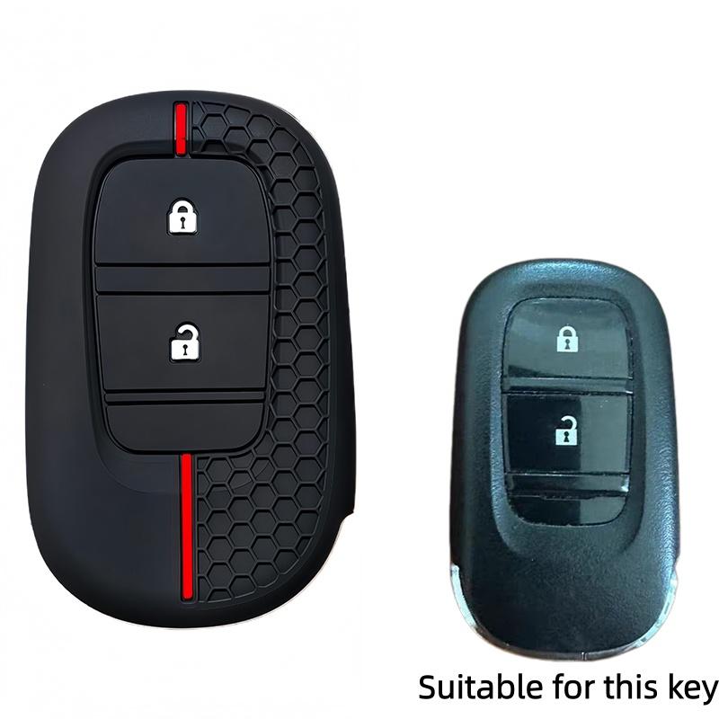 

Silicone Car Key Case Cover Shell For Honda Xrv Crv Hrv Fit Zrv Vezel Keychain Accessories