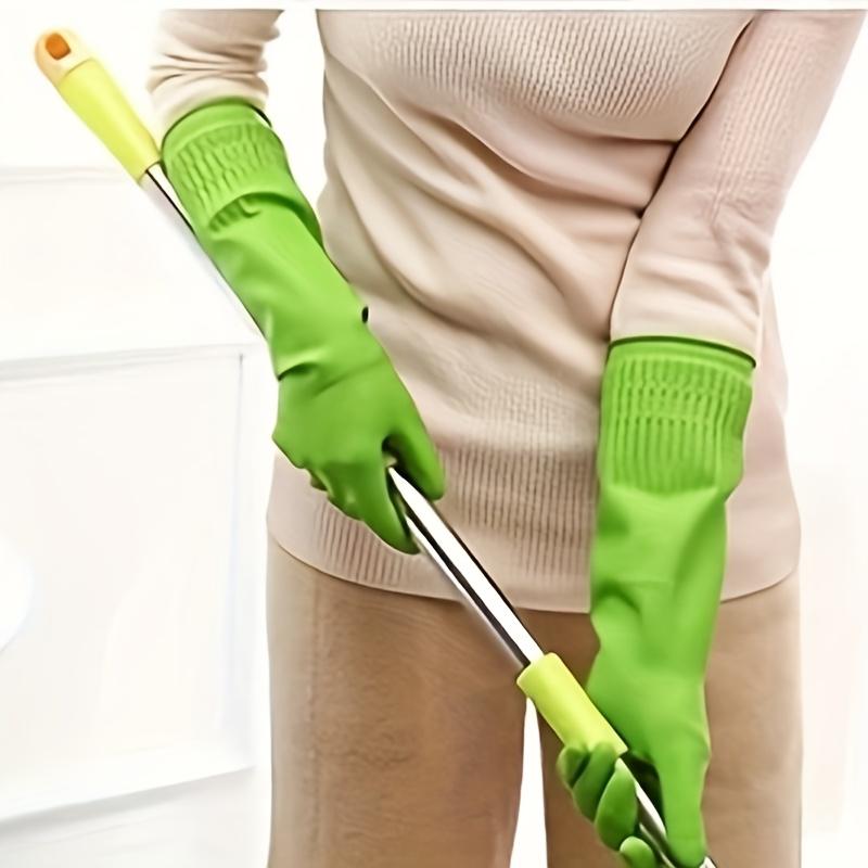 2pcs Premium Cleaning Gloves - Waterproof, Slip-Resistant, Heavy-Duty for Kitchen, Dishwashing, Laundry - Durable, Quick-Drying, Multi-Purpose