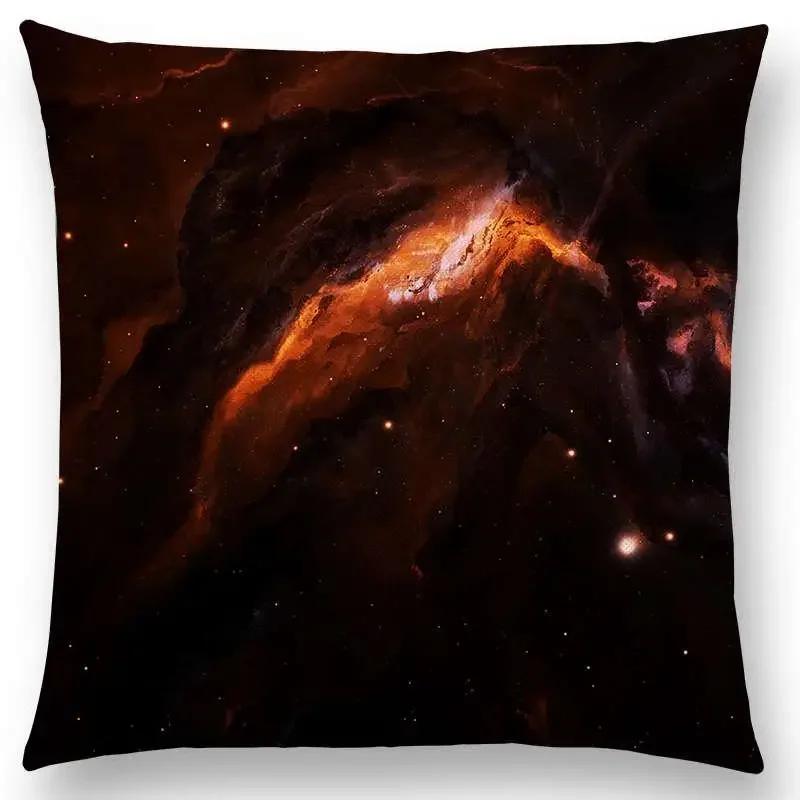 

7 Новых Секретов Вселенной Мечтательная Туманность Удивительная Галактика Астрономия Диван Плед Наволочка Домашний Декор Чехол для Подушки 66x66cm золотистый