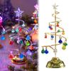 Christmas Tree With Lights, Artificial Crystal Christmas Tree Pre Installed The Desktop, Suitable For Christmas Tree Desktop