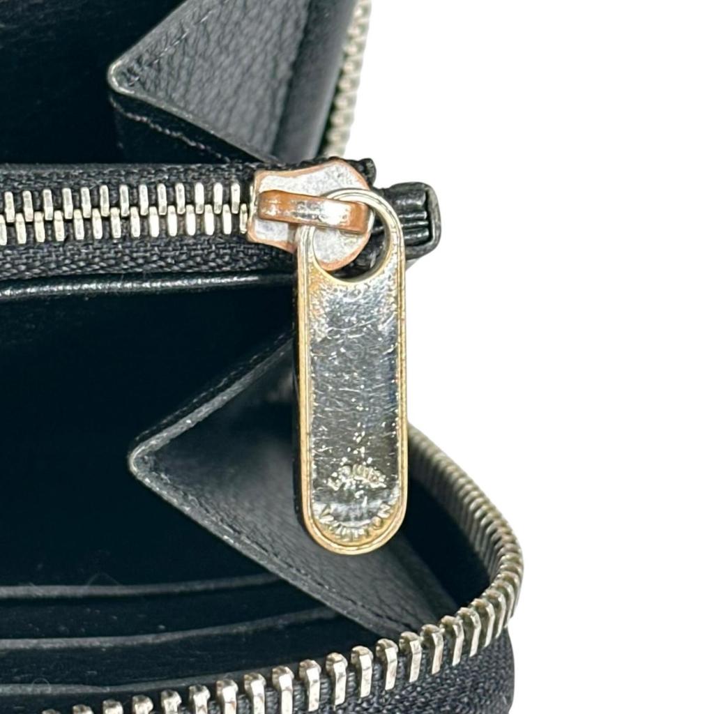 LOUIS VUITTON Mahina Zippy Wallet M61867 Purse black Women used