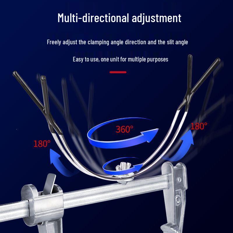 Adjustable U-Shaped Fishing Rod Support Bracket for Portable Raft