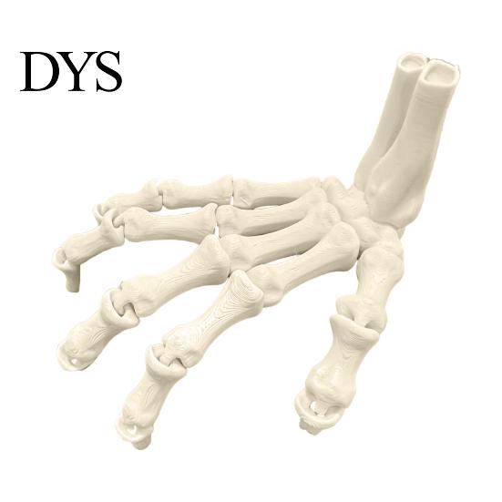 Eco Friendly Halloween Party Supplies Skeleton Hands, 3D Printed Hand Bones Model, Realistic Decorative Hands for Events Spooky Bone Claw Prop