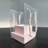 5/10pcs Large Transparent Flowers Packaging Box Tote Bag Art Flower Arrangement Box Plastic/Paper Flower Gift Boxes with Cutouts