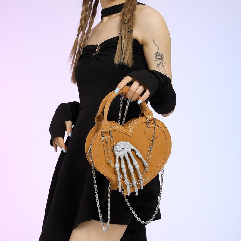 Personality creative love small bag women 2025 new Korean version fashion leopard print ins Internet celebrity popular handbag