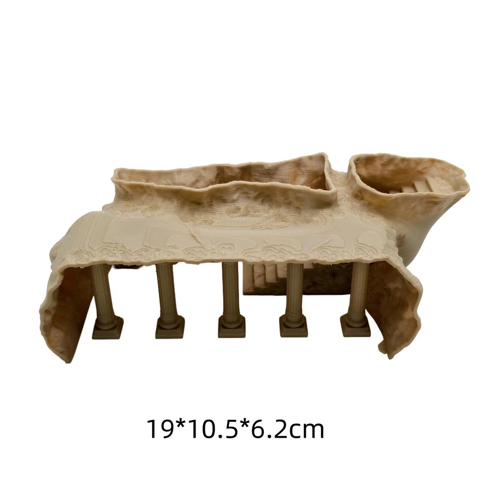 Fish Tank Underground Cave For Fish Shrimp Reptile Shelter Hiding Houses 3D Printing Tunnel Cave Landscaping Aqaurium Decoration