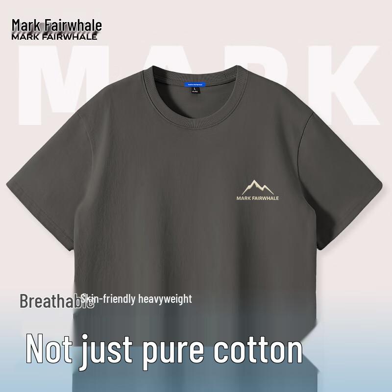 Mark Fairwhale Men s 2025 Summer Cotton T-Shirt 5XL