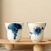 Hand Painted Gourd Shape Ceramic Cup Japanese Underglaze High Aesthetic Tea Water Cup Personal Master Cup Home Use Gift