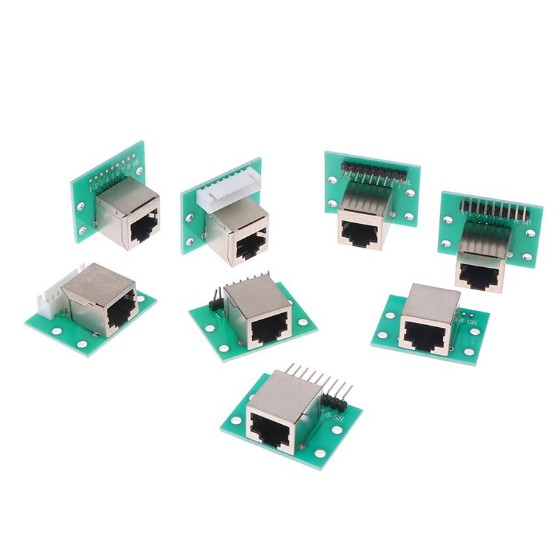 1Pcs Rj45 Adapter Board To Xh2.54 Modular Ethernet Connector Adapter Network Interface + Breakout Board + Pin Header