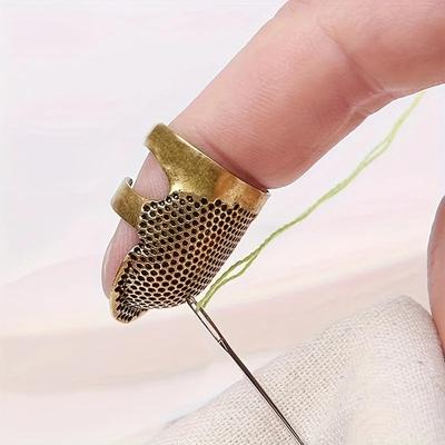 10 szt. Retro Ochraniacz na Palec Antyczny Naparstek Pierścień Naparstek Igły Rzemiosło DIY Domowe Narzędzia do Szycia Akcesoria