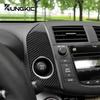 Real Soft Carbon Fiber Sticker For Toyota RAV4 2006 2007 2008 2009 2010 2011 2012 LHD RHD Car Side of Center Console Panel