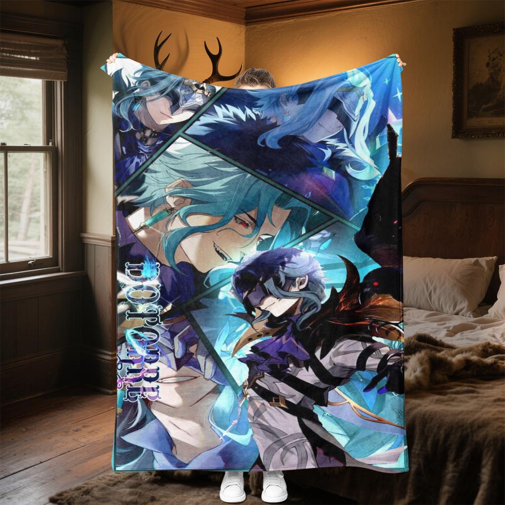 Genshin Hero's  Blanket Soft And Portable All Season Home Bed Sofa Blanket Office Travel Nap Break Warm Blanket