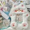 Cartoon Plush Photocard Case Cute Star Shape Photo Card Holder Fashion Bag Keychain  Women