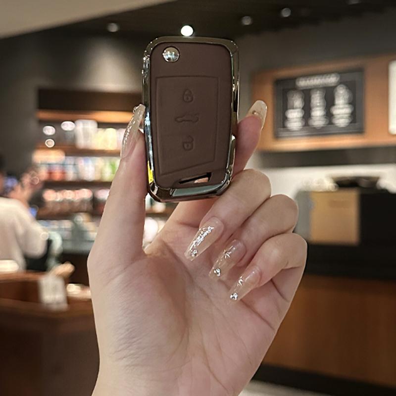 2026 Hot For VW VOLKSWAGEN For VW Volkswagen Tiguan MK2 Golf 7 MK7 T-Cross T-ROC Polo Touran Zinc Alloy Car Key Case Cover Shell