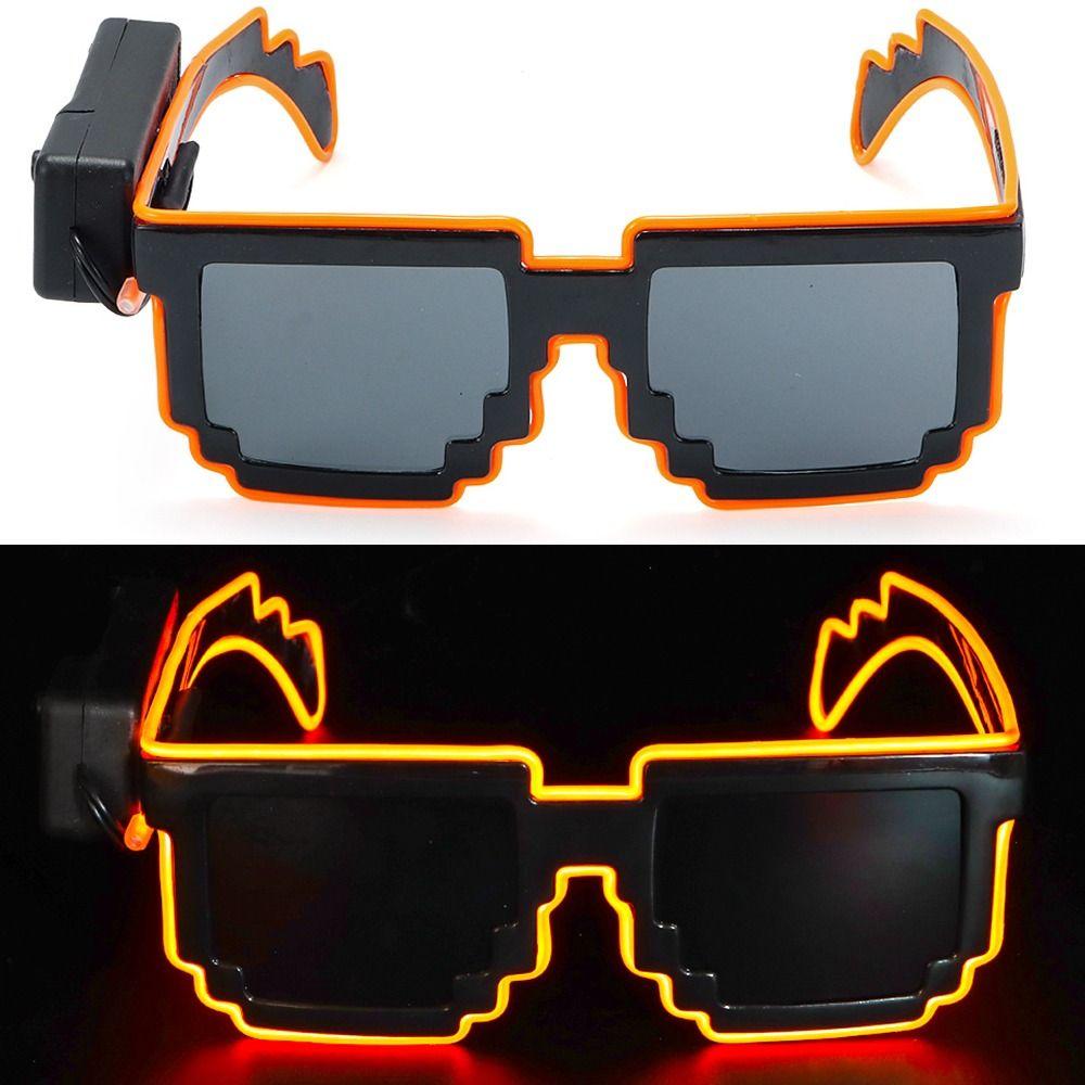 Neon Party Noční kluby LED svítící brýle svítící ve tmě Neonové Rave odstíny pro dospělé děti