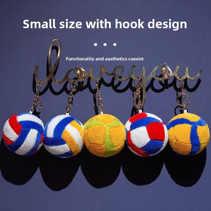 Modern Geometric Volleyball Pillow With Plush Cover For Office And Dorm Room Decor