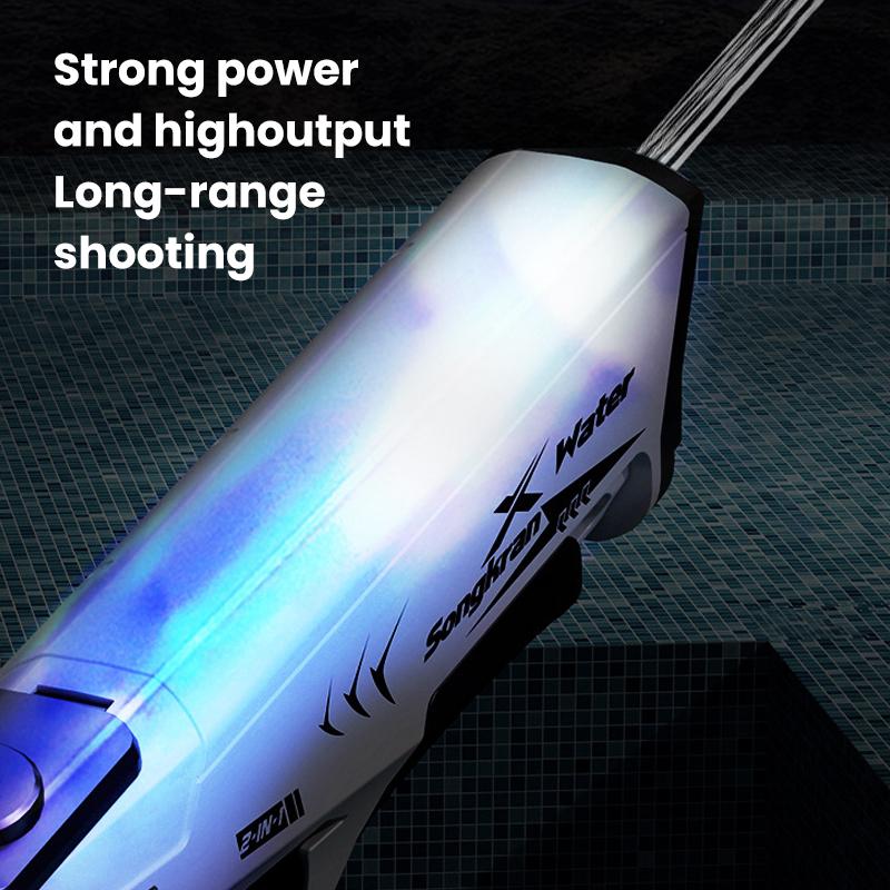Fully Automatic Continuous Firing Water Gun Summer Electric Toy Gun Laser Cool Large Capacity Water Shooting Water Gun Toy
