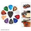 10 Pcs Guitar Picks & Guitar Pick Holder Set For Acoustic Guitar Electric Guitar Bass Ukulele Stick-on Holder (picks Random Color)