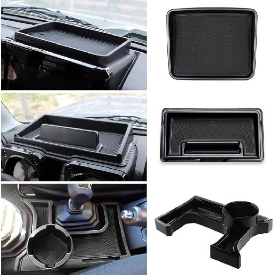 3PCS Center Console Organizer Gear Shift Tray Dashboard Storage Box Compatible with Suzuki Jimny 2019 2020 2021 2022 2023 2024 Interior Accessories
