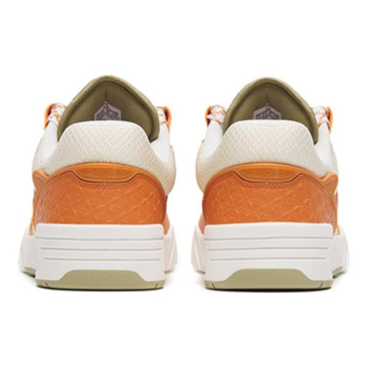 New Anta Jie Ao Anti Slip Wear Resistant Low Top Skateboard Shoes Brown White