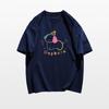 Summer New American Front Shoulder Niche Cartoon Puppy Design Sense Short Sleeve T-Shirt Women's Casual Age Reduction Versatile Top