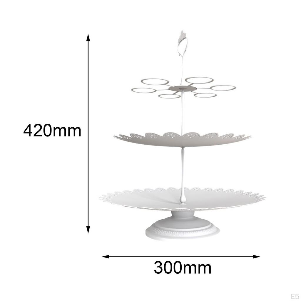 3 Tier Cupcake Stand Dessert Candy Dish Pastry Serving Appetizer Trays