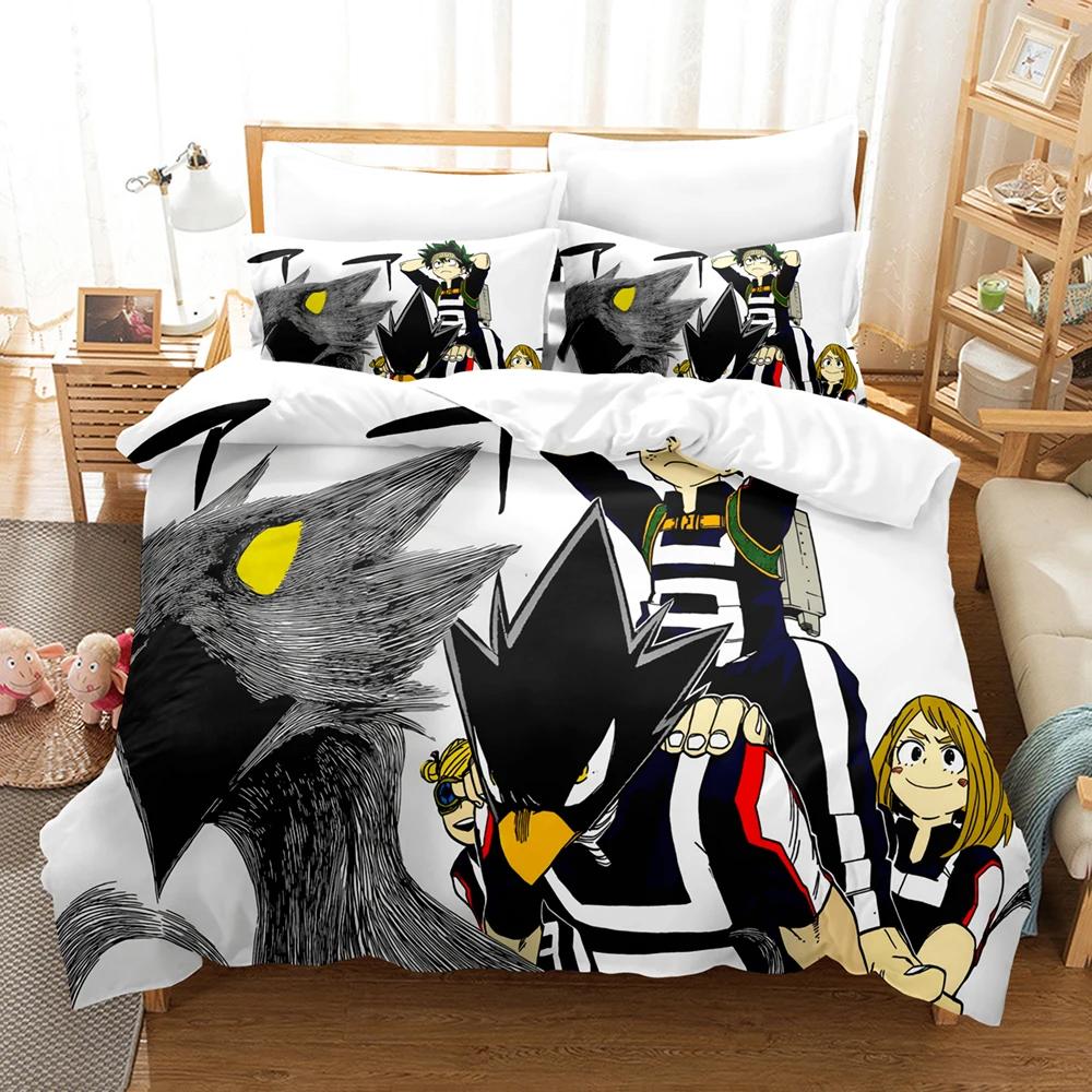 My Hero Academia Bedding Set Japan Anime Quilt Cover Single Double Queen Twin Full Size Duvet Cover Teens Bed Linen Set