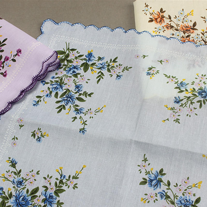 3 STK Vintage Baumwolle Damen Taschentücher Blumendruck Taschentücher Damen Taschentuch Taschentücher Damen Taschentuch für Nachmittagstee