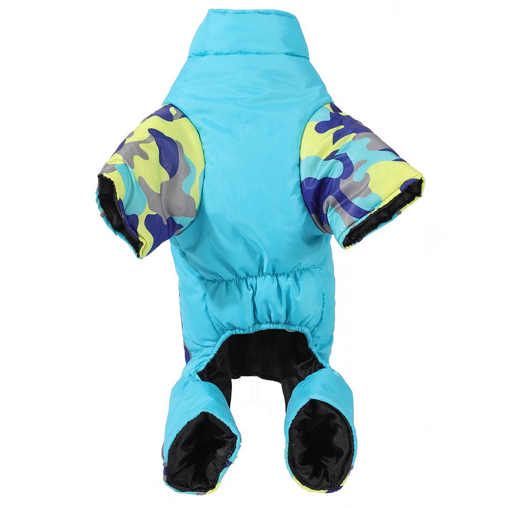 Verdickte Hunde-Overalls Winter Winddicht Warme Welpenjacke Für Kleine Mittelgroße Hunde Mit D-Ring Elastizität Reflektierend Chihuahua Yorkshire Haustierkleidung