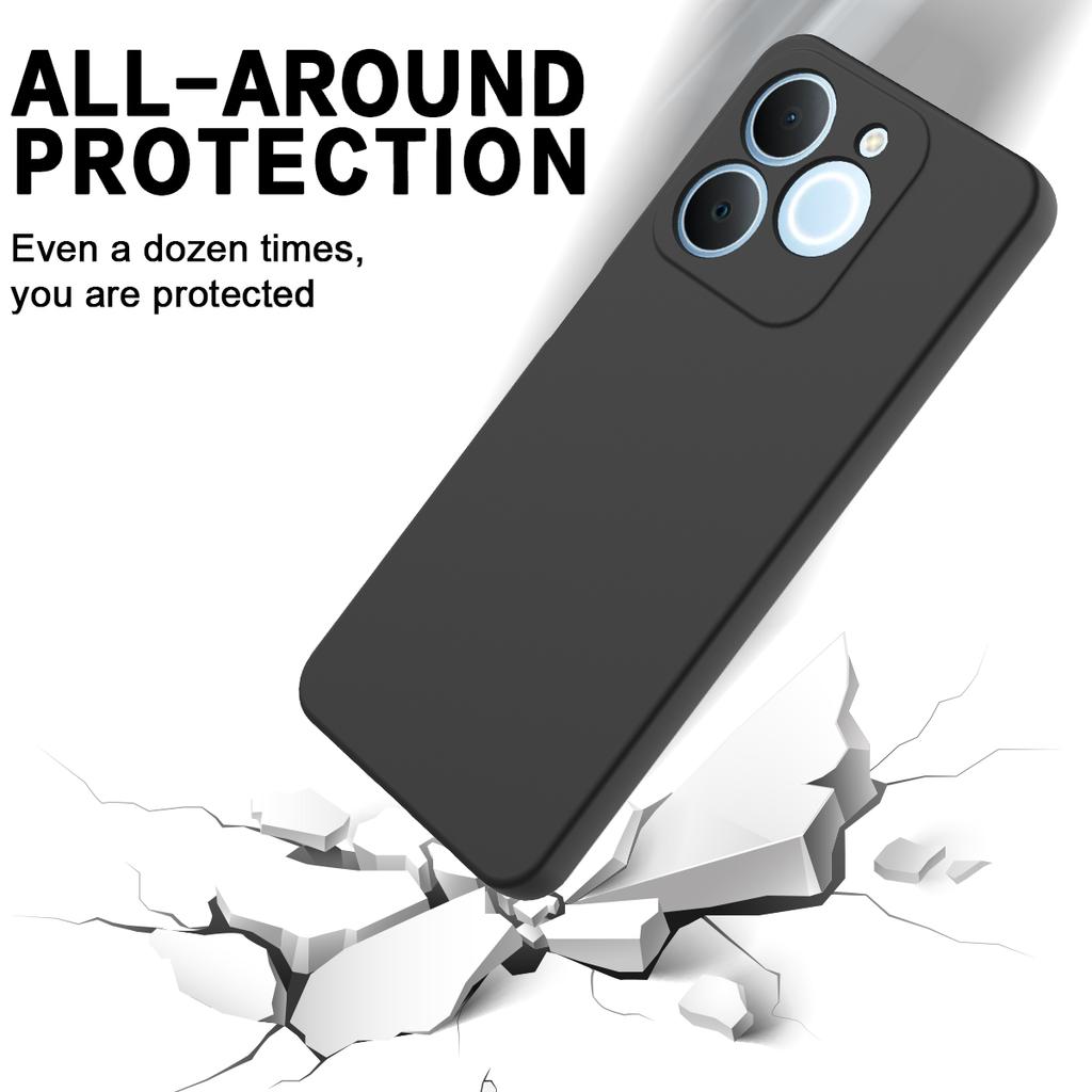 For Realme Narzo 80 Lite 4G/Realme Note 70 4G/Realme Note 70T 4G/Realme C71 4G (India) Liquid Silicone Case Phone Back Cover with Hand Strap