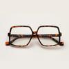 Glasses 95172 Square Large Frame Trend Flat Mirror