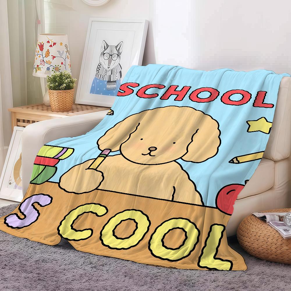 Cartoon Cute B-bobbie G-goods Blanket Warm And Soft Suitable For Bedroom Living Room Sofa Bed Office Travel Camping