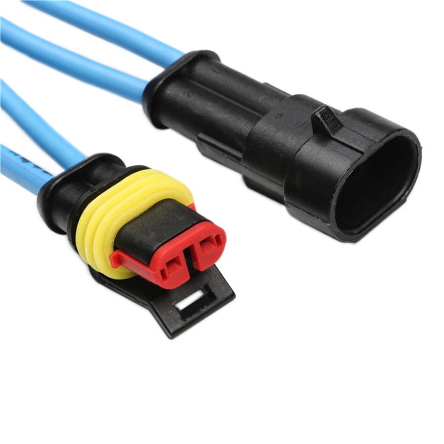 708Pcs 43set 1-6 Pin Way Car Sealed IP68 Waterproof Electrical Wire Connector Plug Kit 12A For Cars Motorbikes Trucks Boats Auto