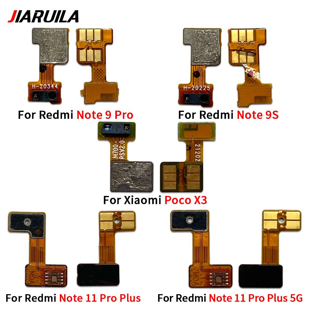 NEW Proximity Light Proximity Sensor Flex Ribbon For Xiaomi Poco F1 M3 X3 Redmi 6A 6 8 9 Note 7 8 9 10 Pro 9S 11 12 Pro Plus 5G